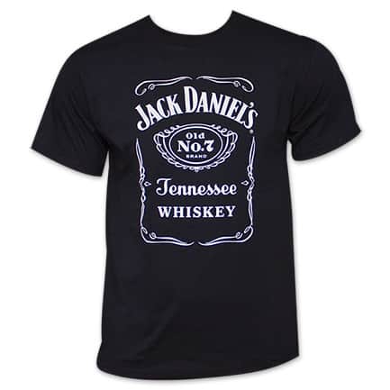 Jack Daniel's Old No. 7 Label Black Men's Tshirt 